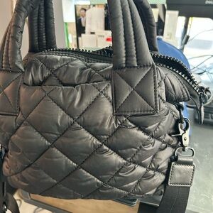 Elegant Black Quilted Shoulder Bag